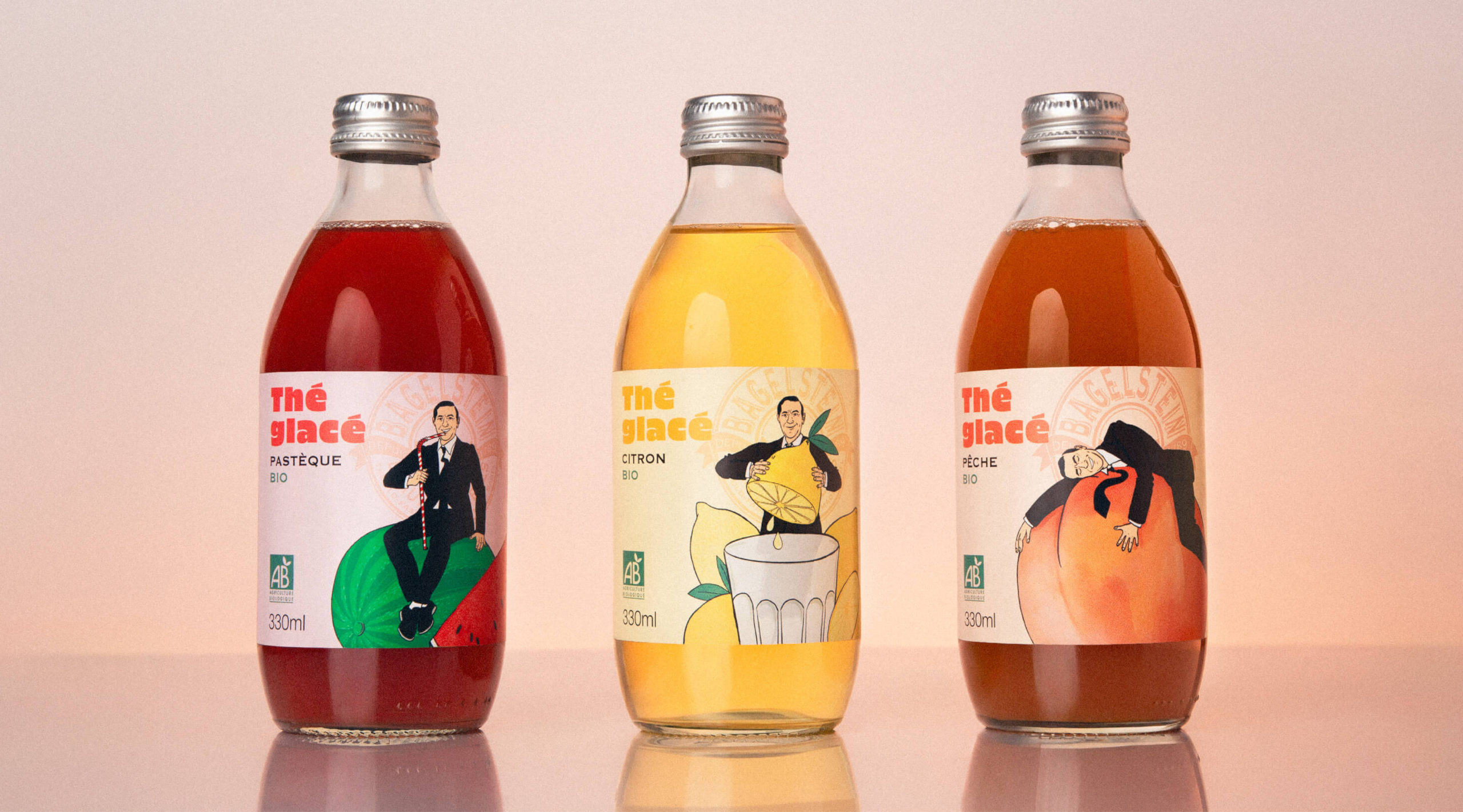Packaging boisson pour Bagelstein→ Graphisme & illustration